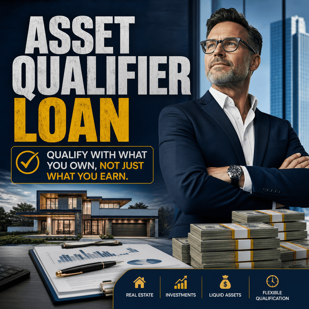 Asset qualifier loan for a Texas borrower with substantial savings